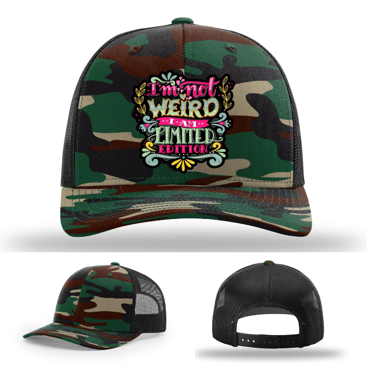 I’m Not Weird Leather Patch Hat