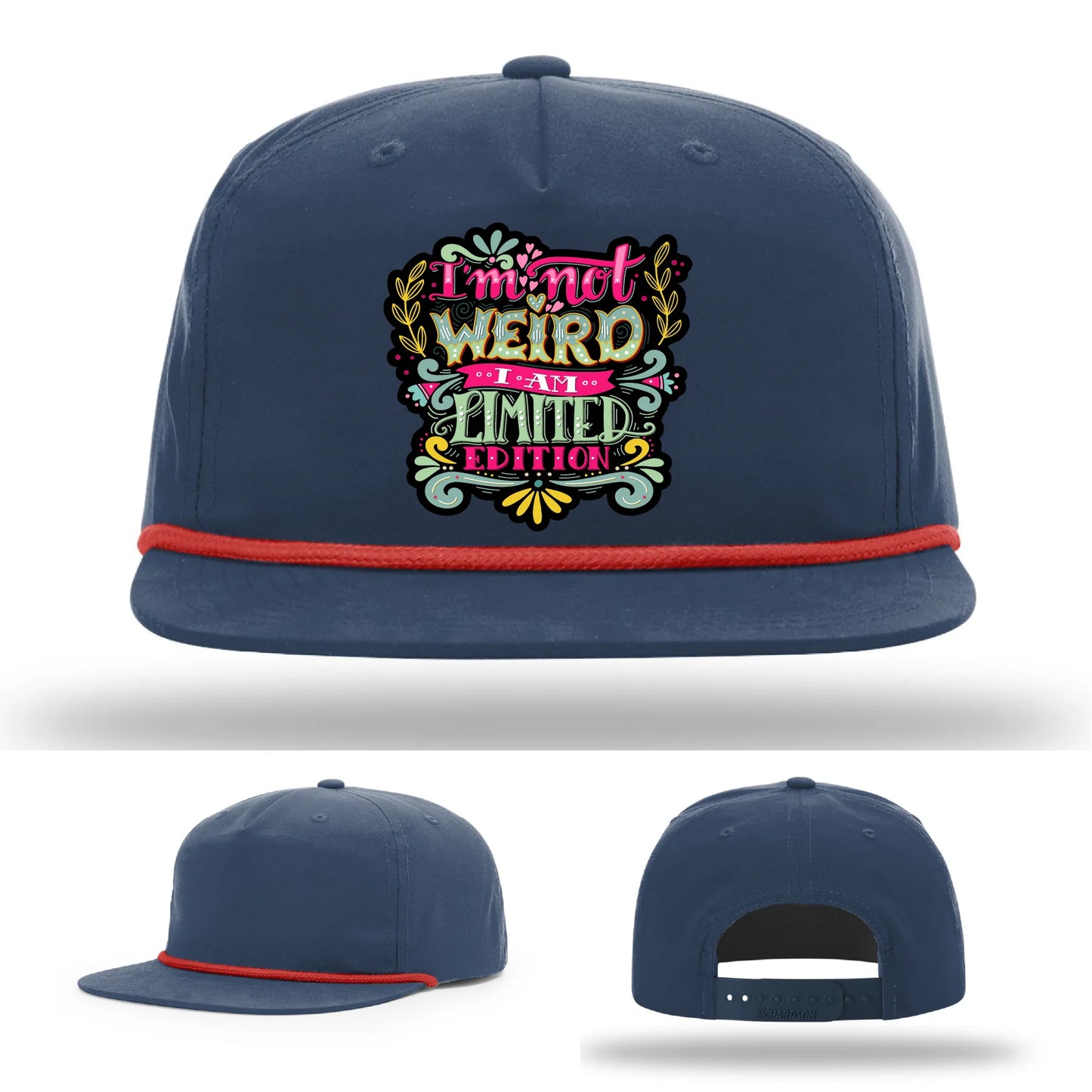 I’m Not Weird Leather Patch Hat