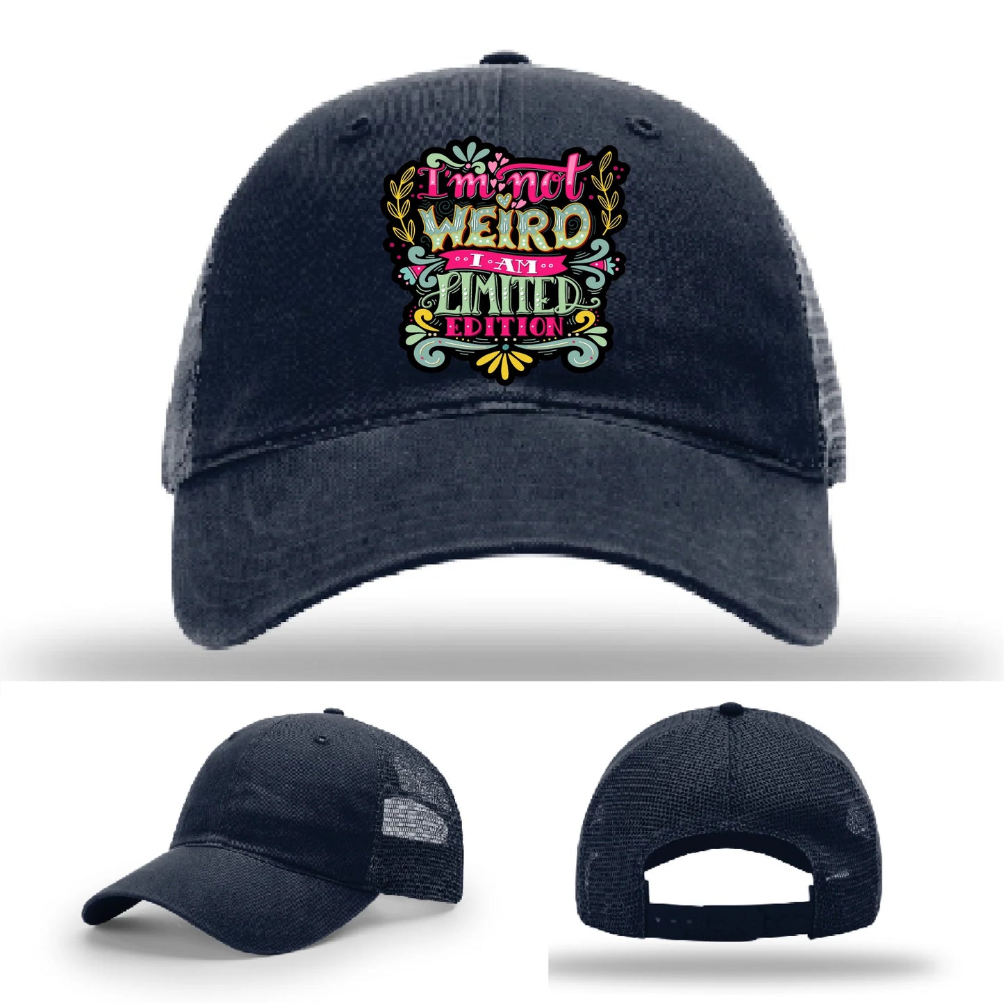 I’m Not Weird Leather Patch Hat