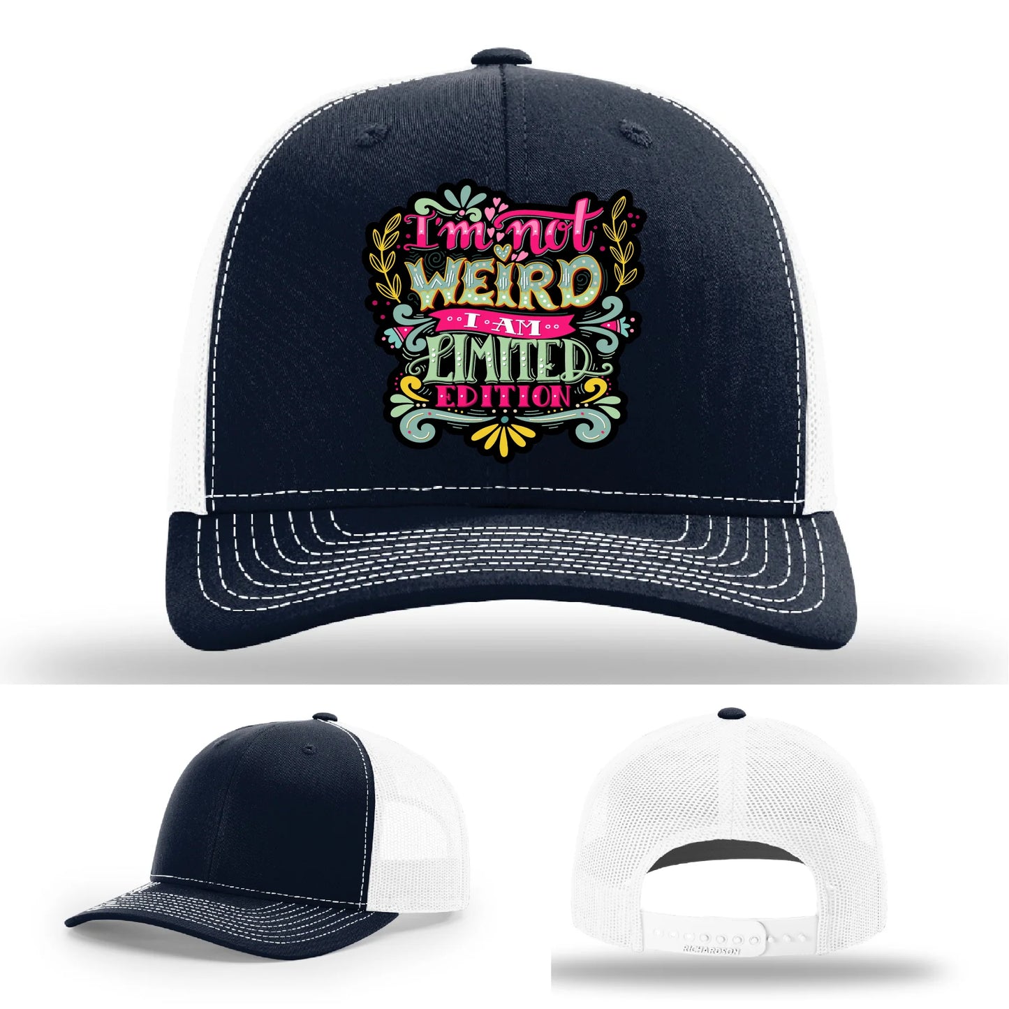 I’m Not Weird Leather Patch Hat