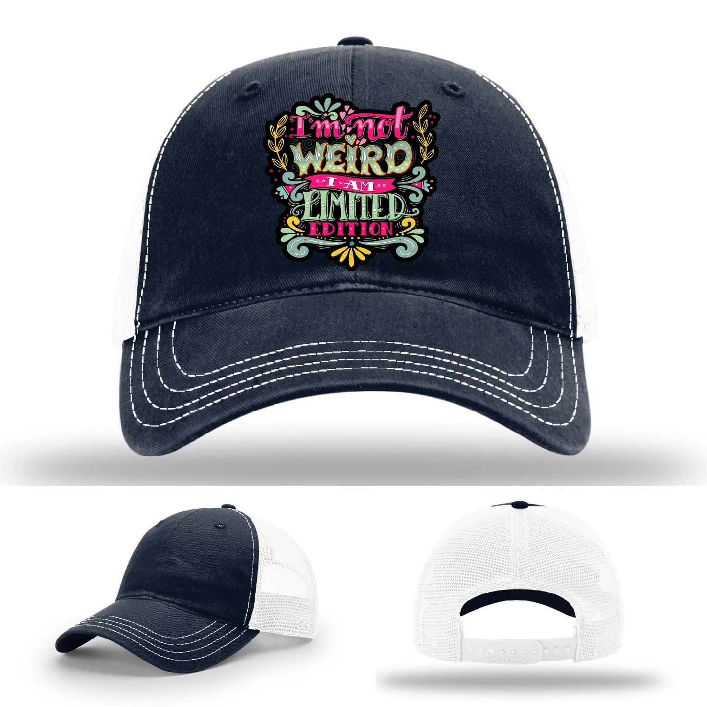 I’m Not Weird Leather Patch Hat