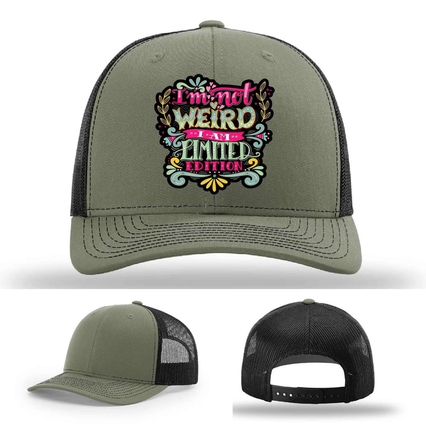 I’m Not Weird Leather Patch Hat