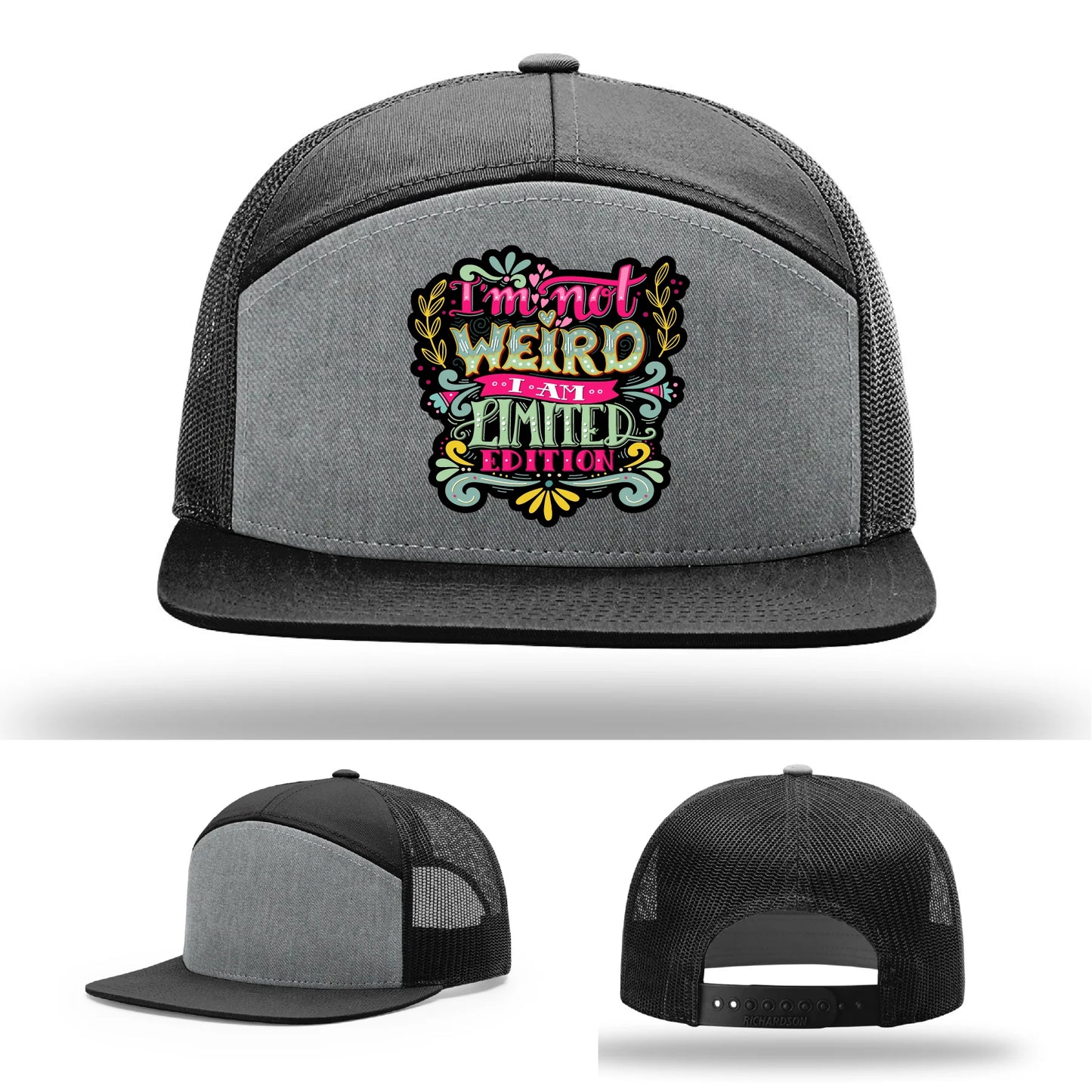 I’m Not Weird Leather Patch Hat