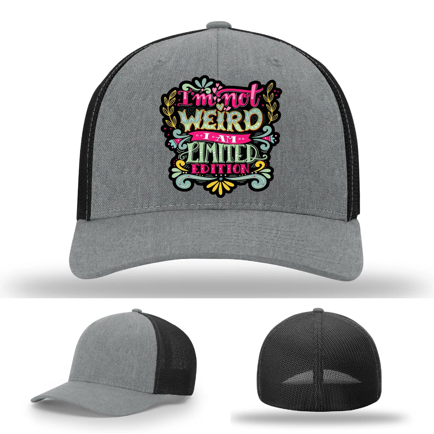 I’m Not Weird Leather Patch Hat