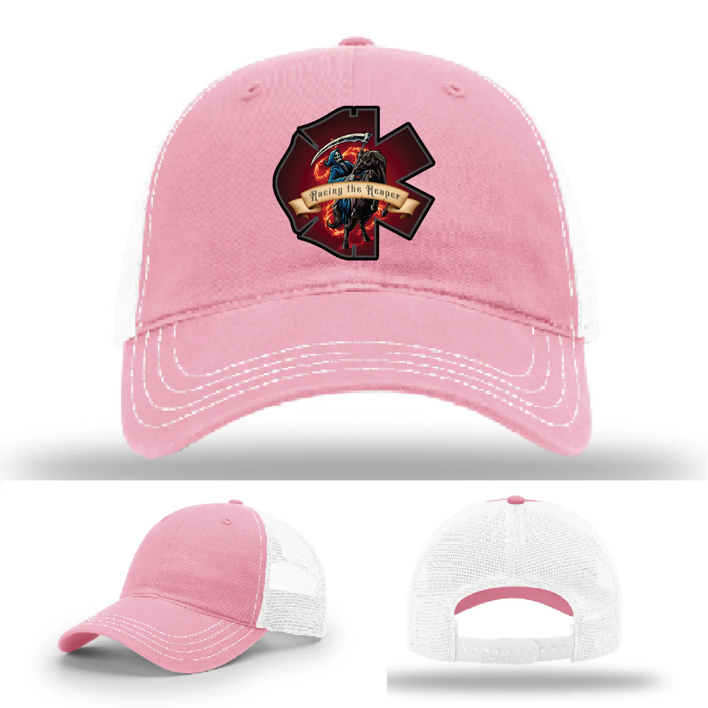 Fire and EMS Reaper Leather Patch Hat