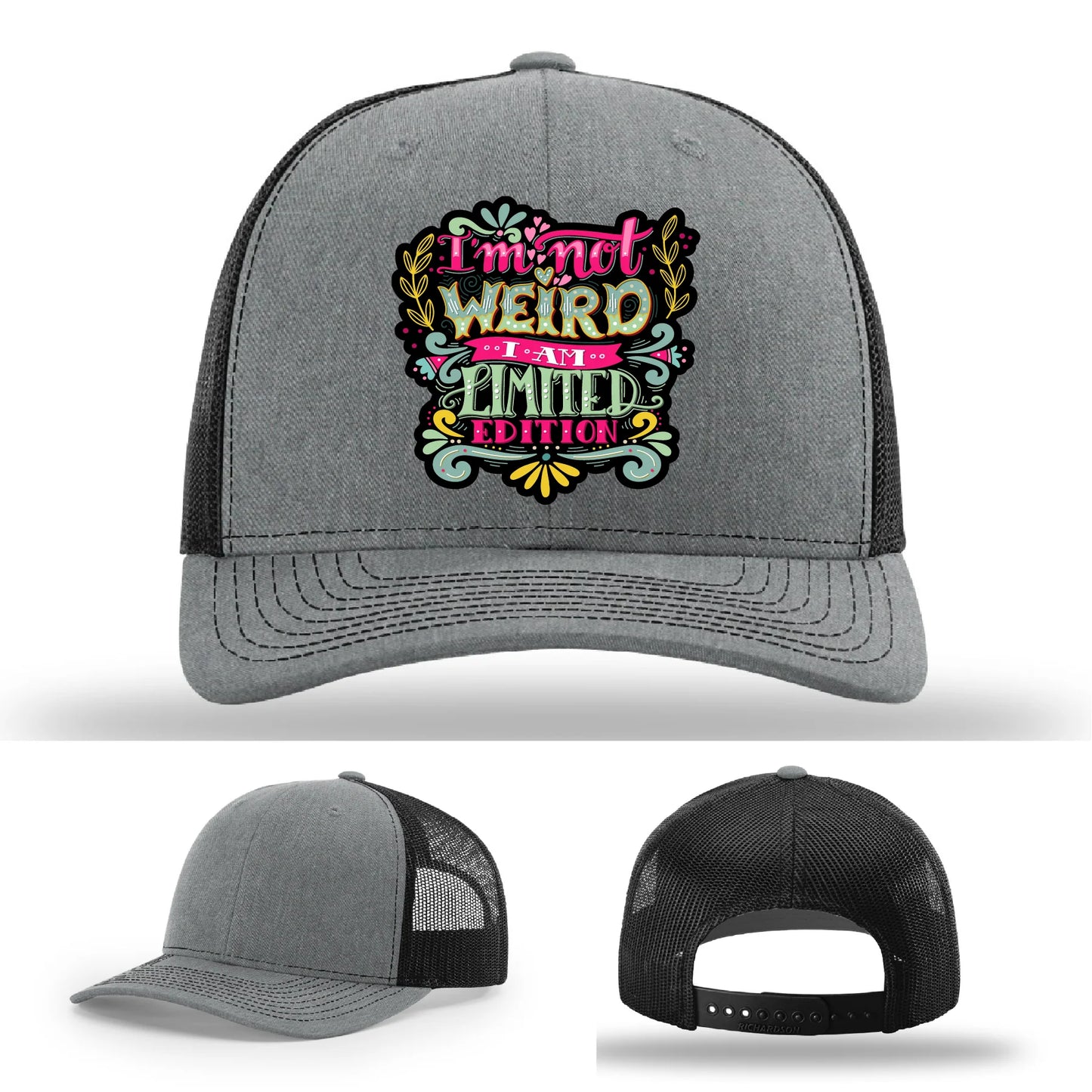 I’m Not Weird Leather Patch Hat