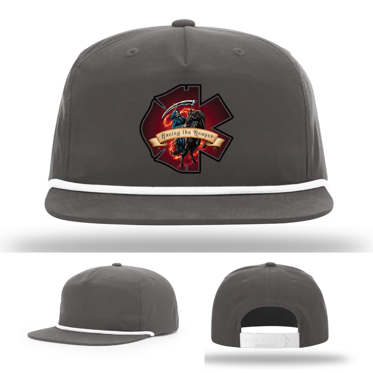 Fire and EMS Reaper Leather Patch Hat