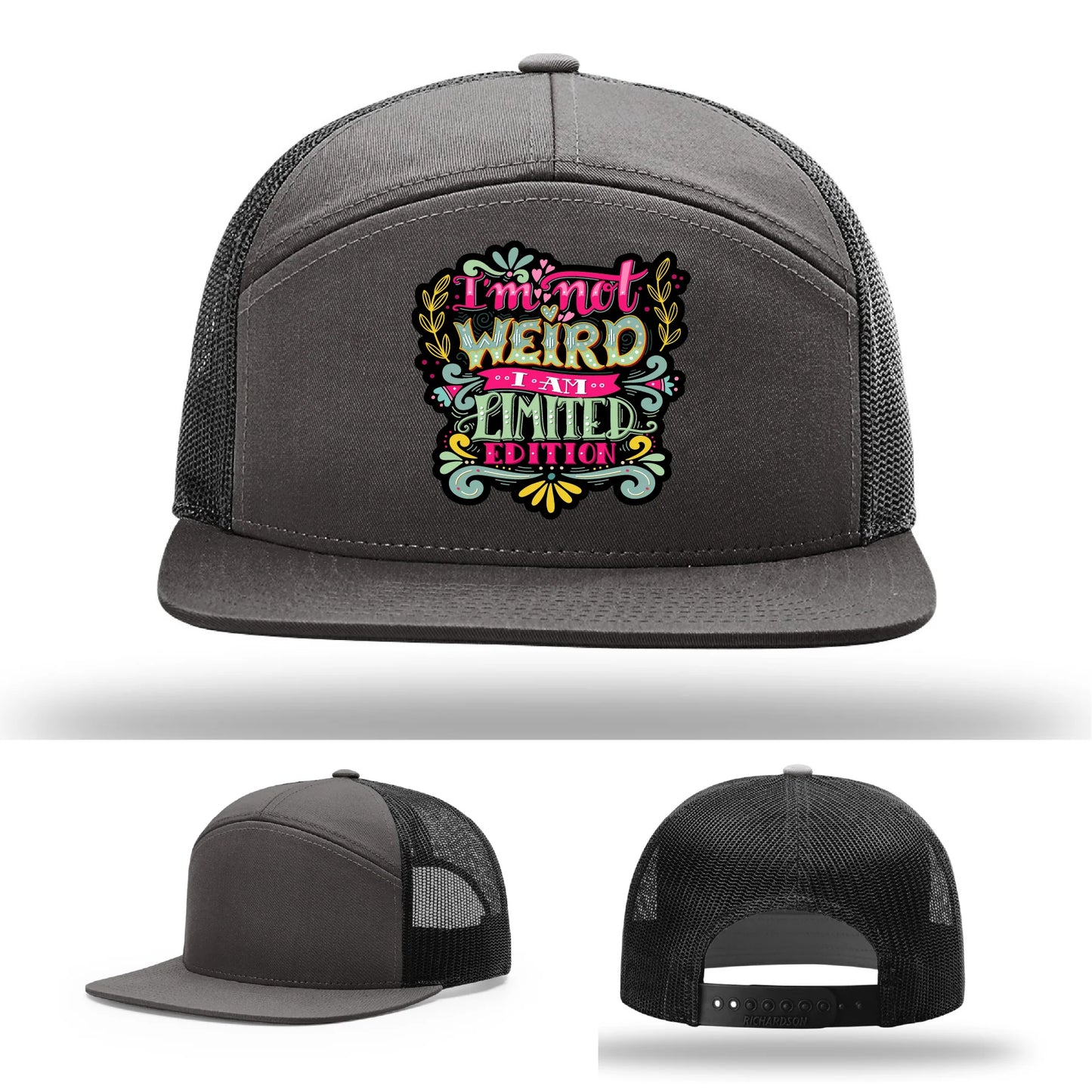 I’m Not Weird Leather Patch Hat