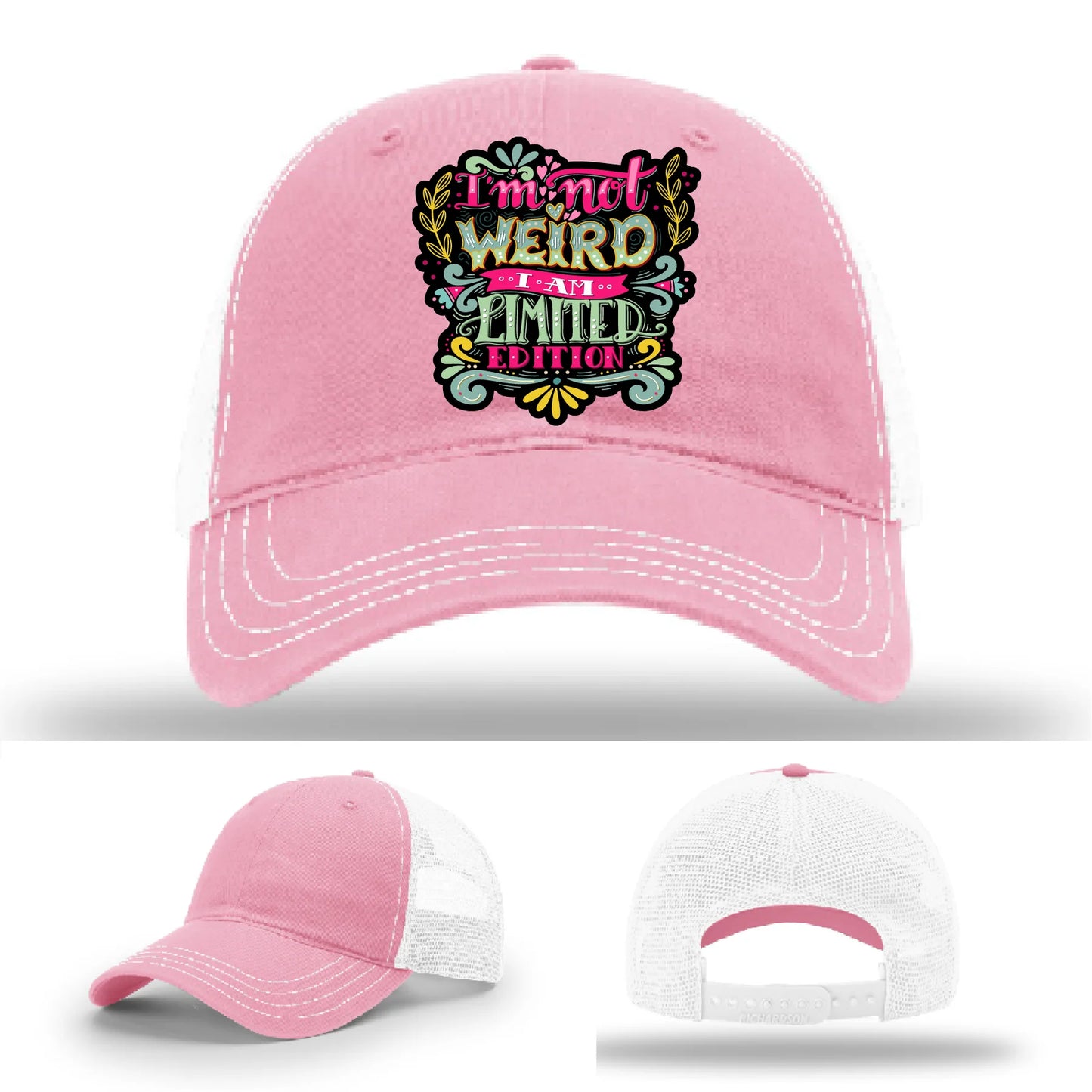 I’m Not Weird Leather Patch Hat