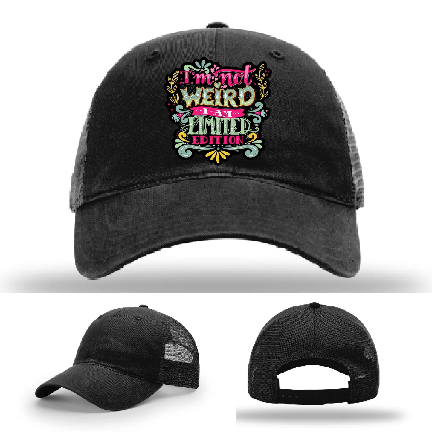 I’m Not Weird Leather Patch Hat