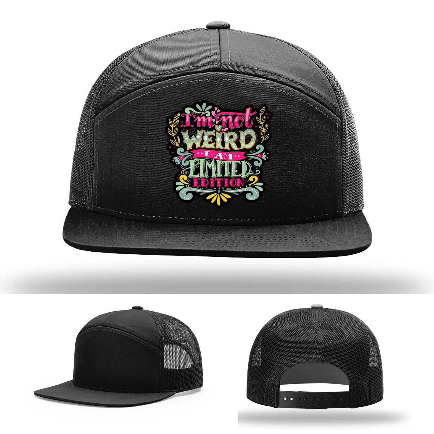 I’m Not Weird Leather Patch Hat