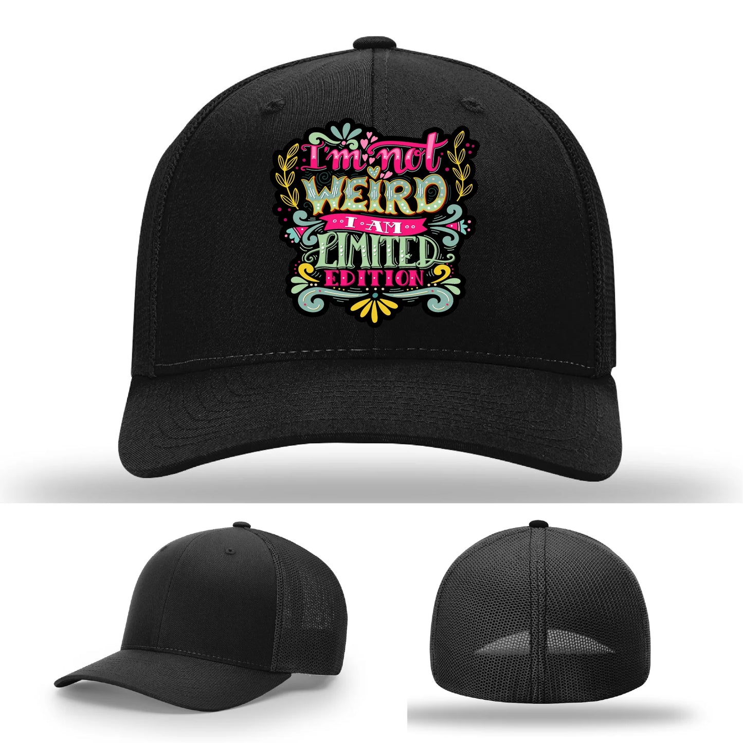 I’m Not Weird Leather Patch Hat