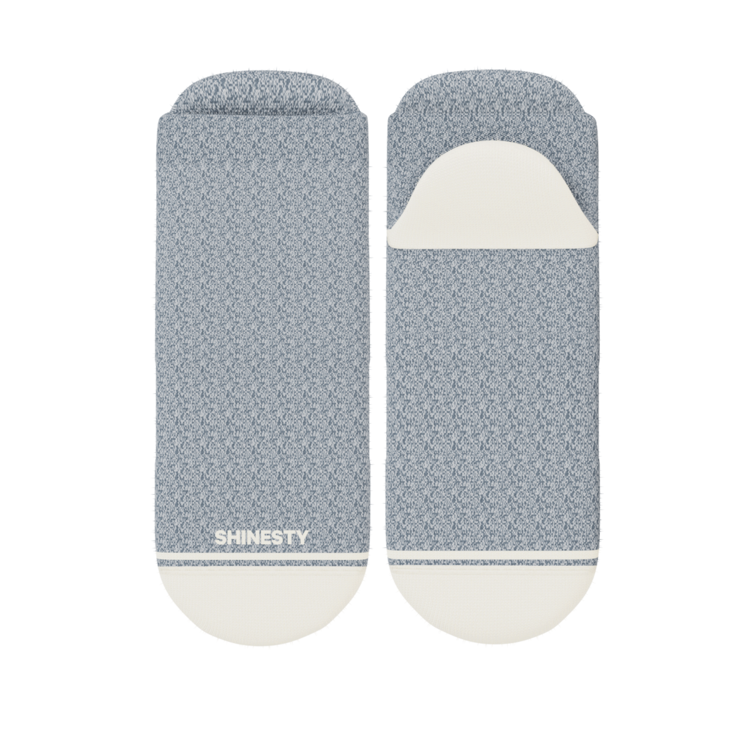 The Asteroid | Blue Marl Heel Hammock™ Ankle Socks