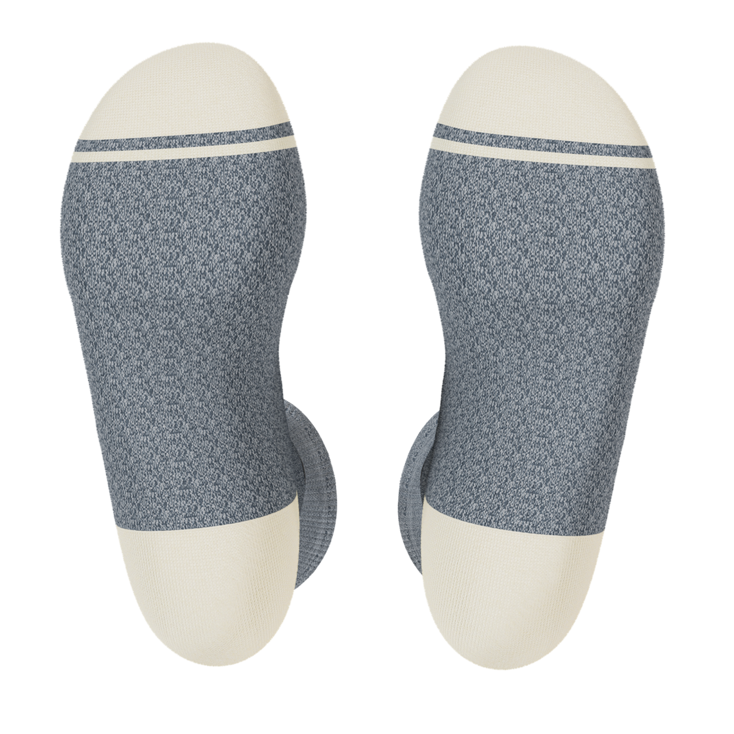 The Asteroid | Blue Marl Heel Hammock™ Crew Socks