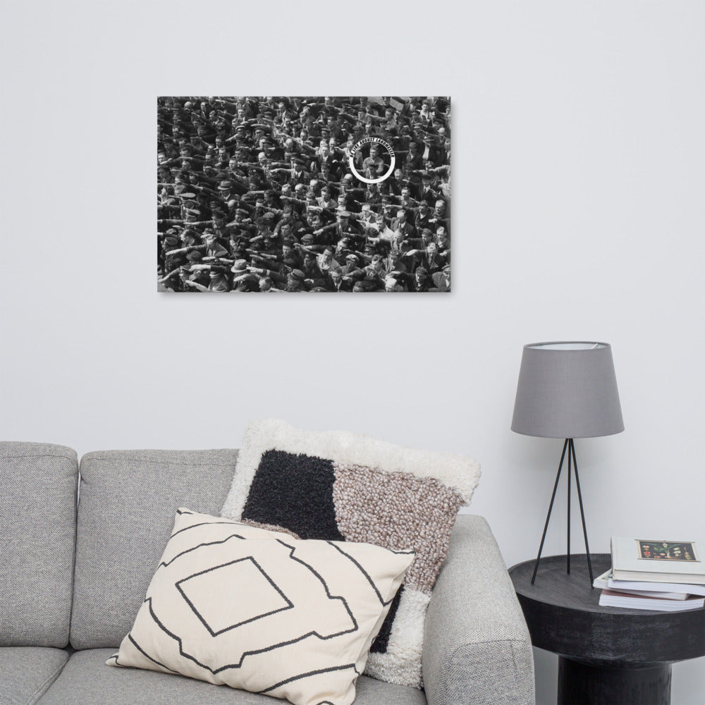 August Landmesser Civil Disobedience Art Canvas
