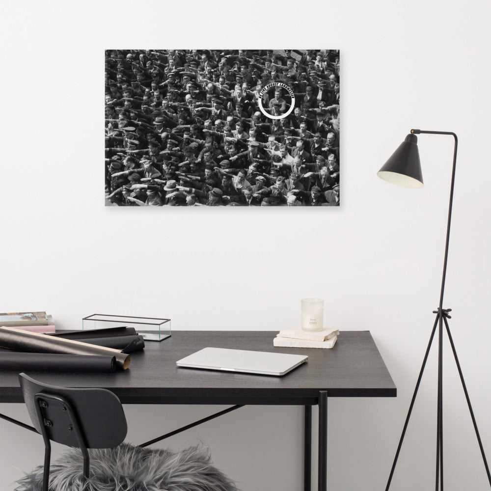 August Landmesser Civil Disobedience Art Canvas