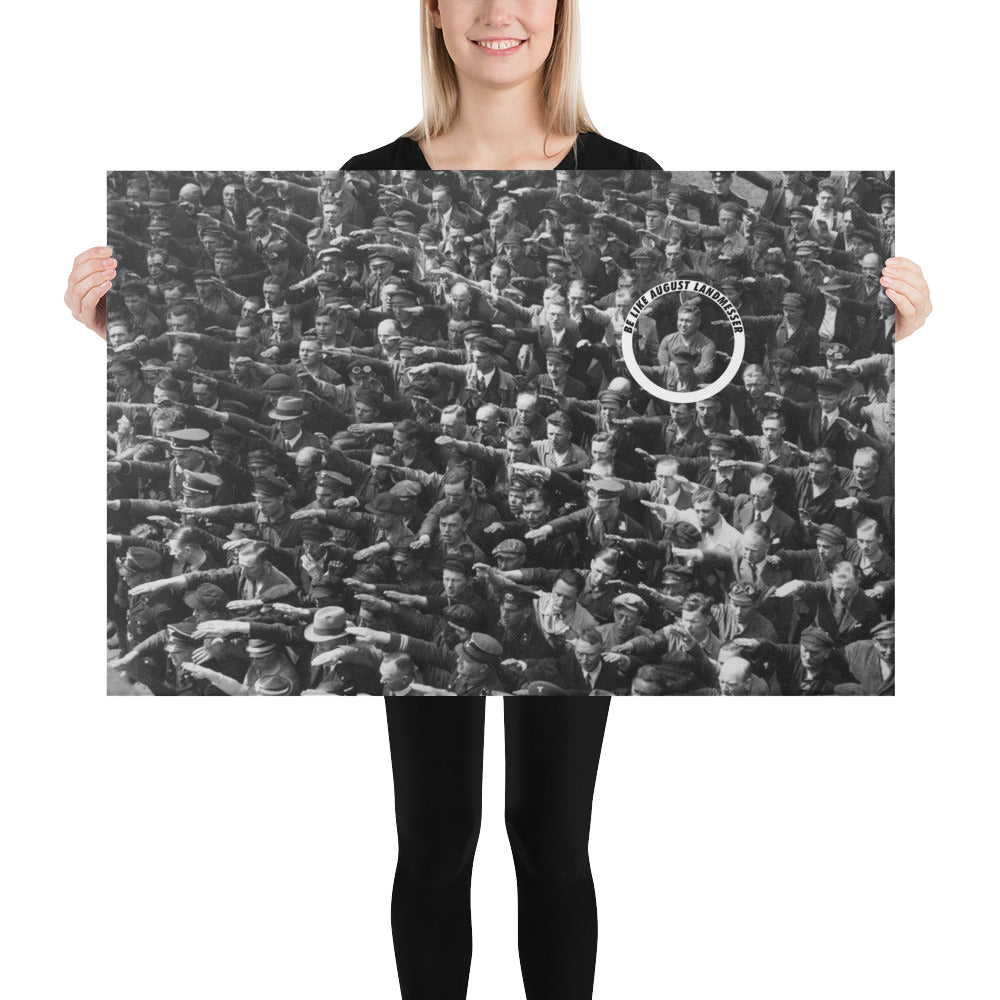 August Landmesser Civil Disobedience Art Canvas
