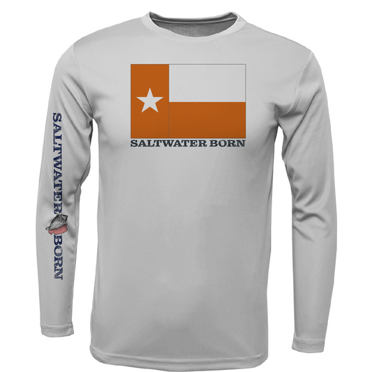 Burnt Orange Texas Long Sleeve UPF 50+ Dry-Fit Shirt