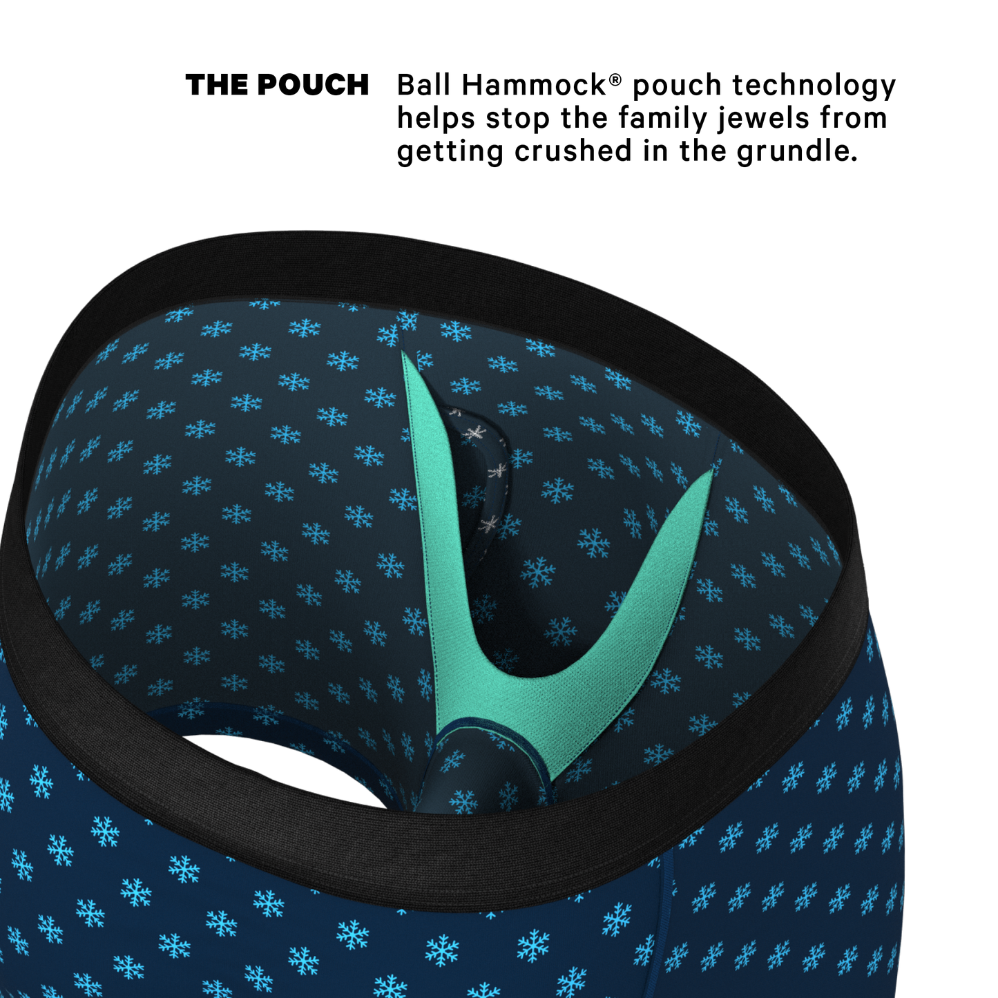 The Avalanche | Color Changing Snowflake Ball Hammock® Pouch Underwear With Fly