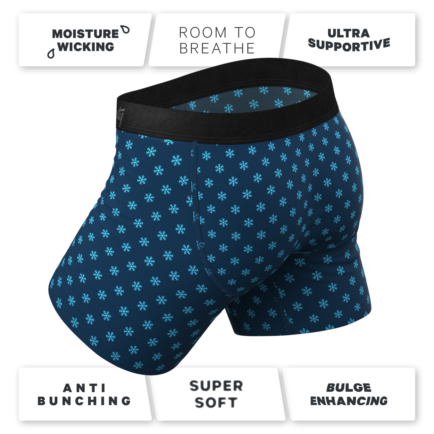 The Avalanche | Color Changing Snowflake Ball Hammock® Pouch Underwear With Fly