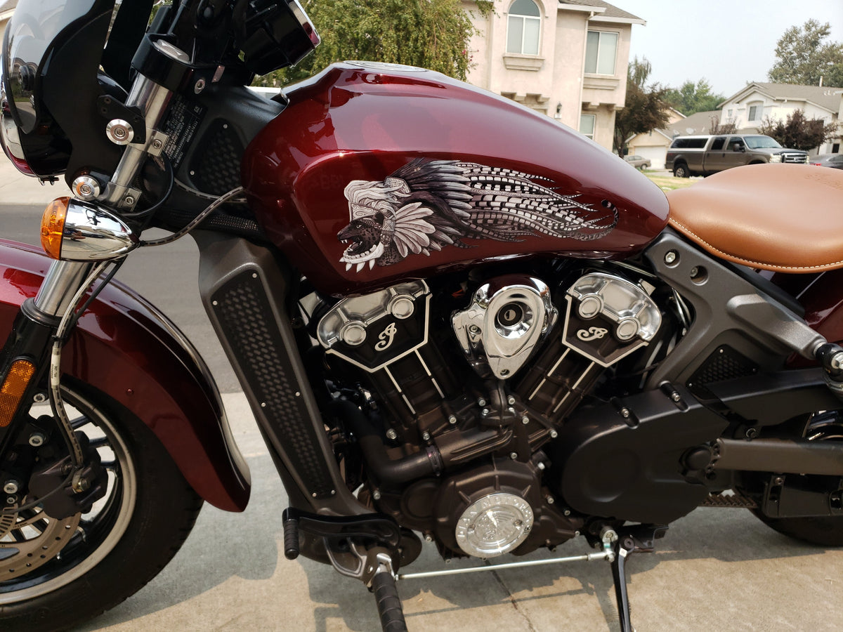 Azteca - Indian Scout - Black & White