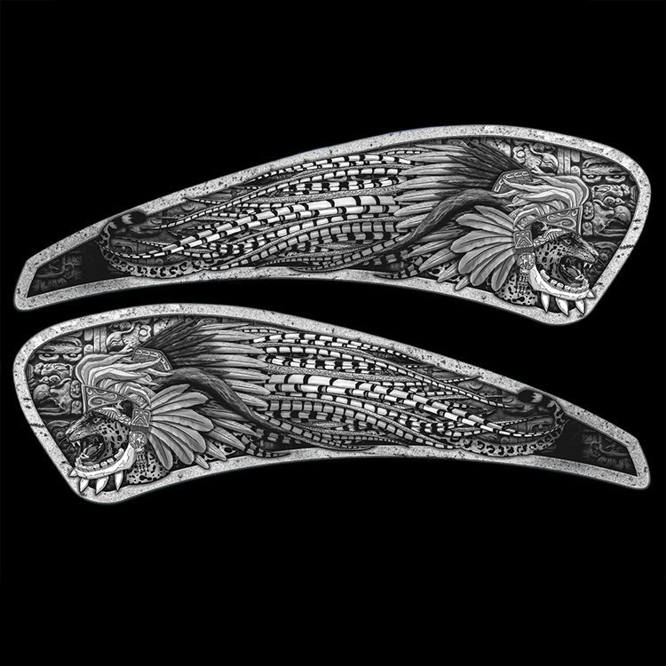 Azteca (B&W) Tank Decal Set for Indian Powerplus lineup