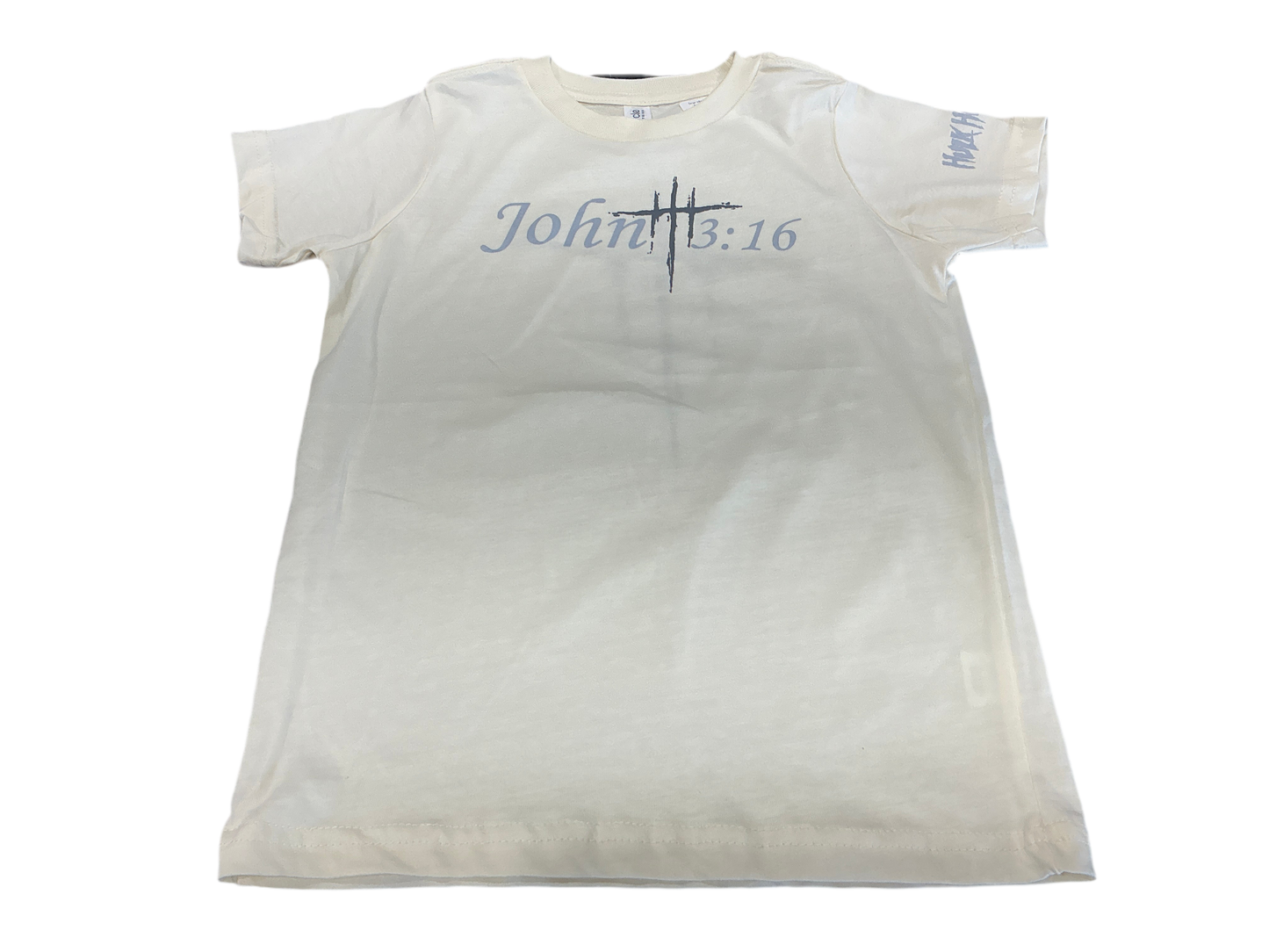 Beige John 3:16 Youth T-Shirt