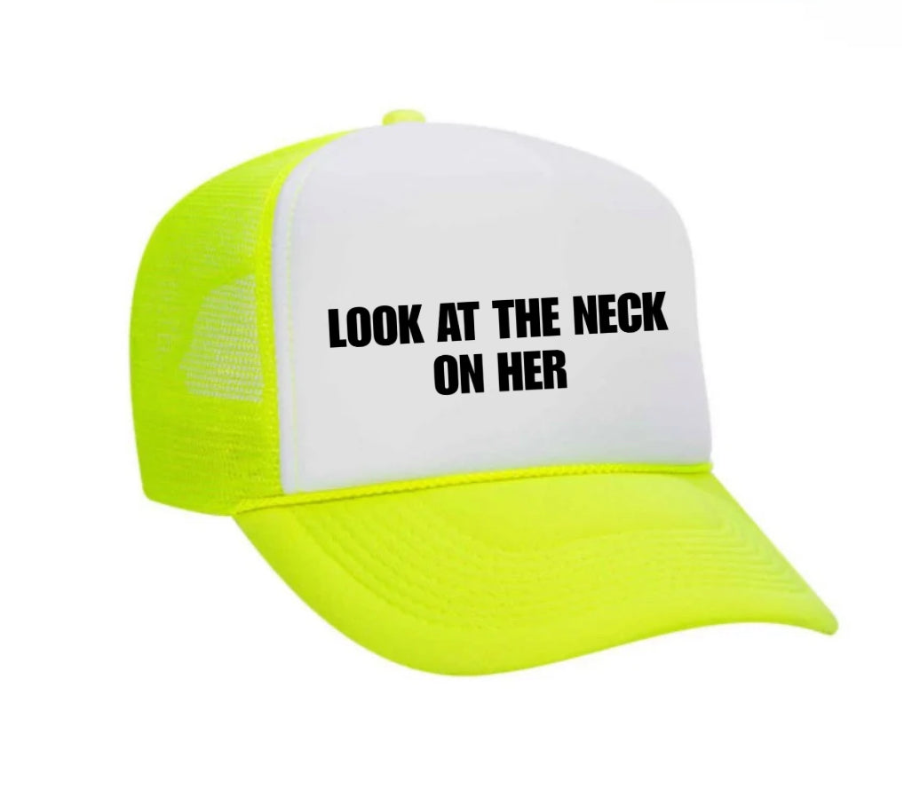 Look At The Neck On Her Trucker Hat