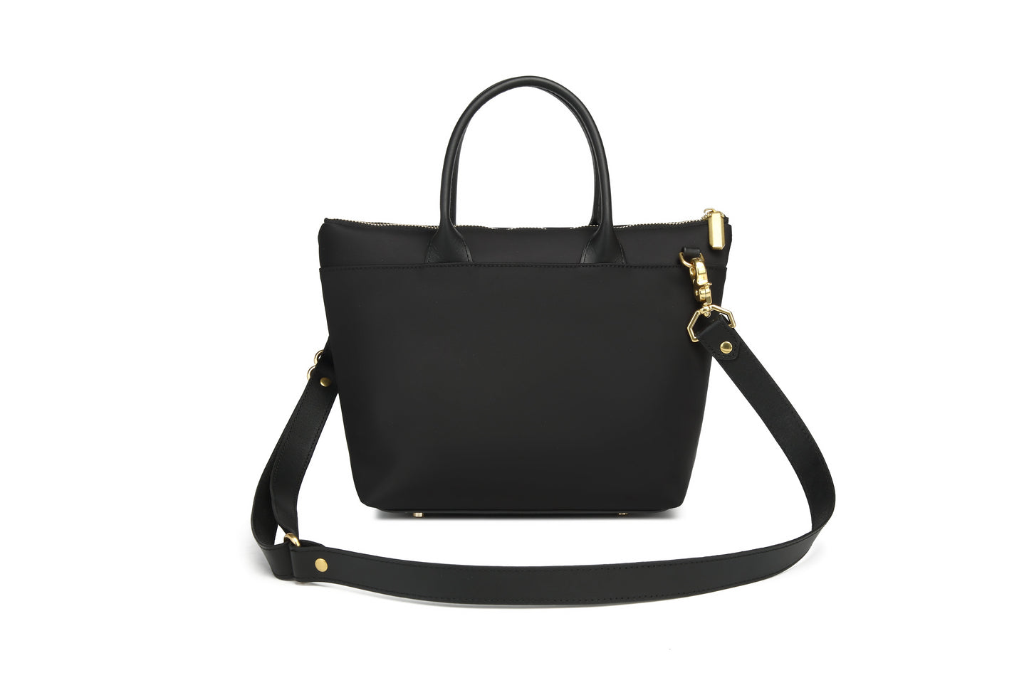 Dot | Black Nylon + Black Leather