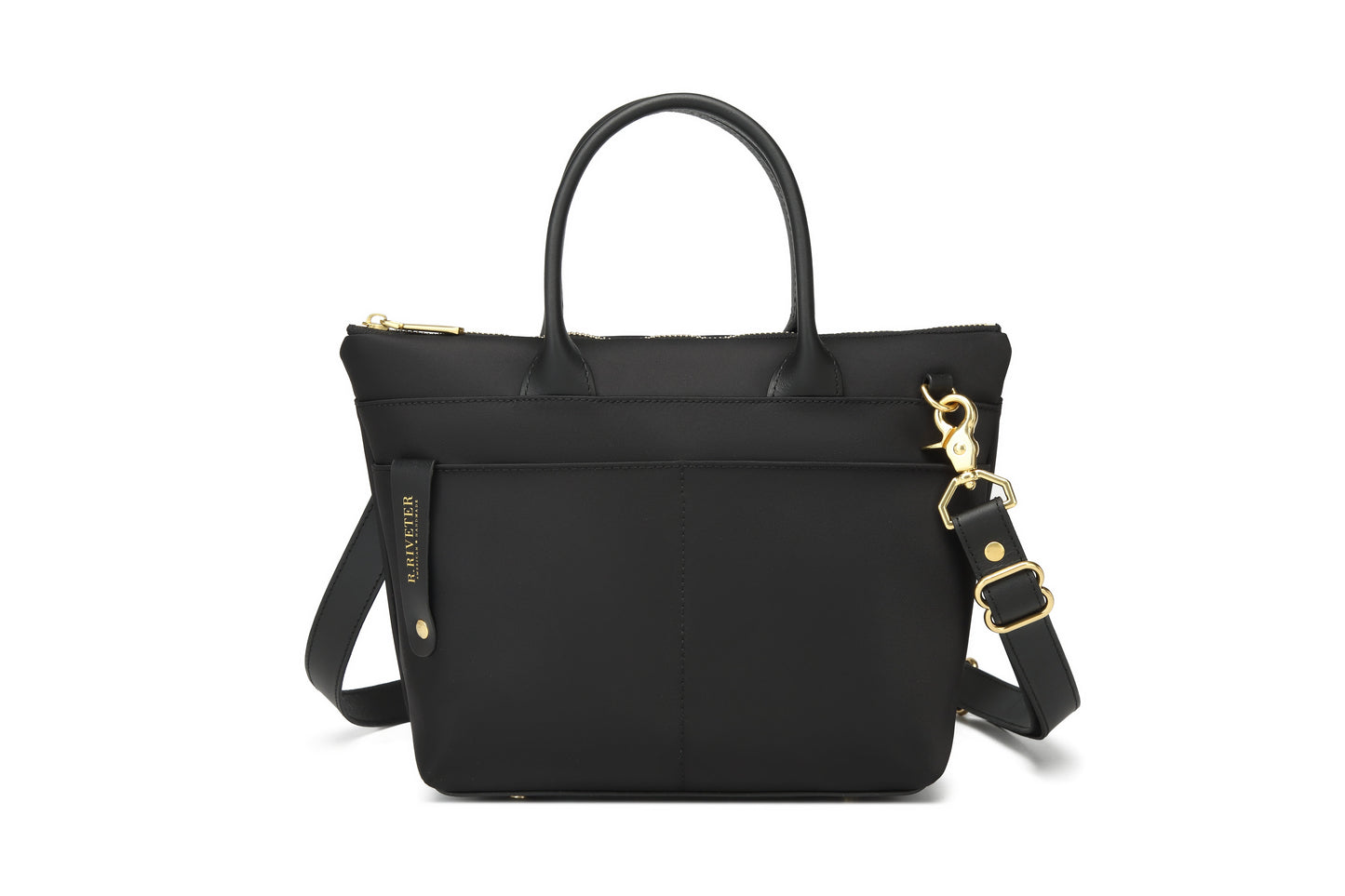 Dot | Black Nylon + Black Leather