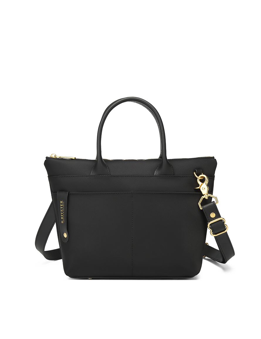 Dot | Black Nylon + Black Leather