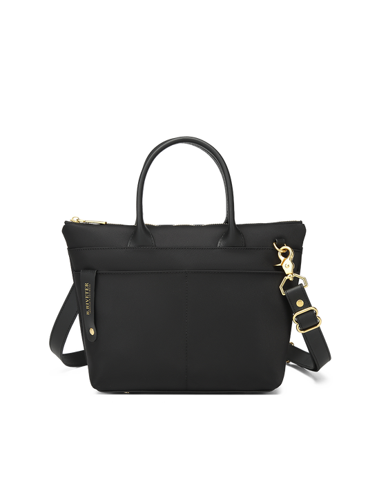 Dot | Black Nylon + Black Leather