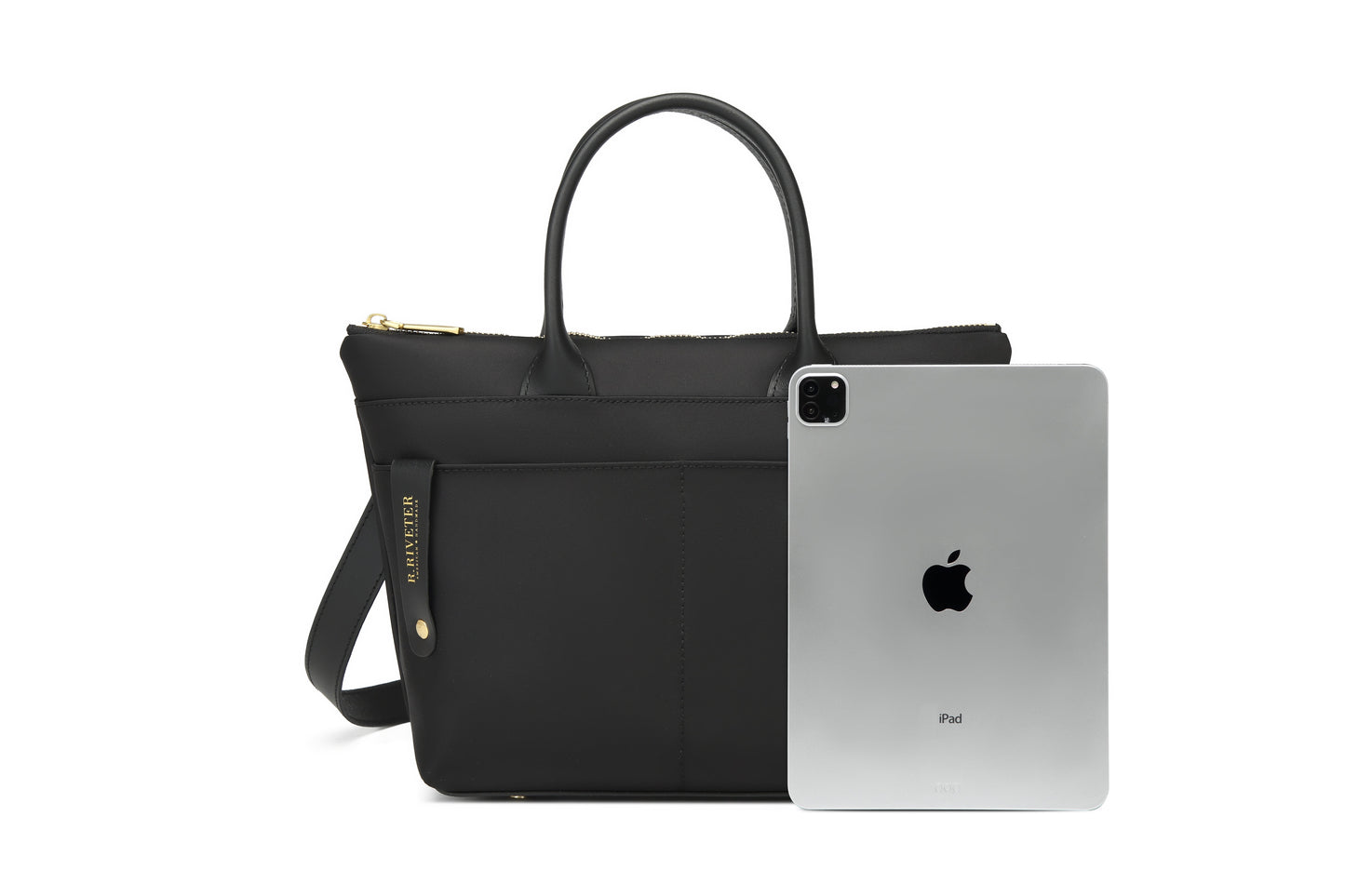 Dot | Black Nylon + Black Leather