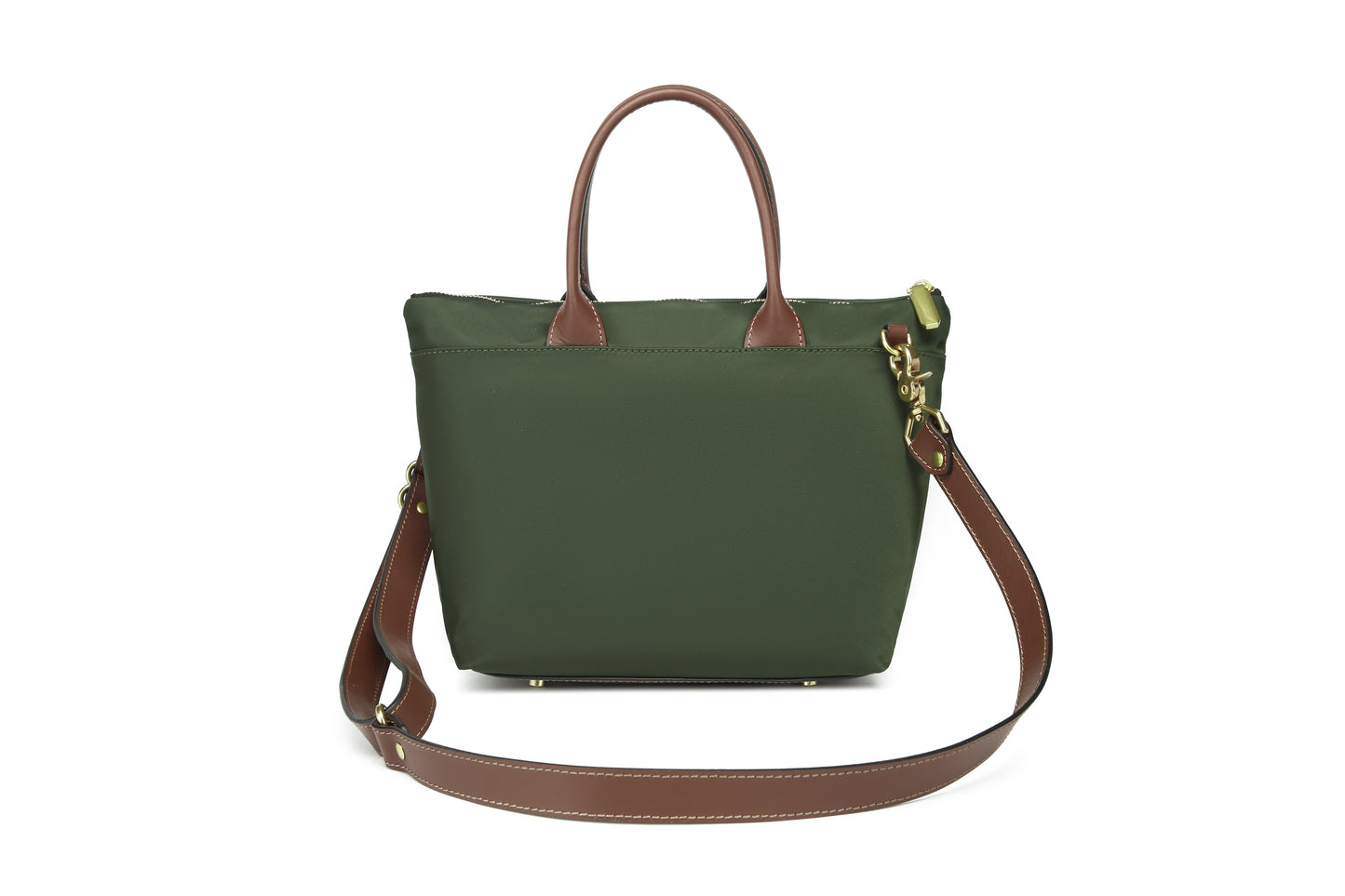 Dot | Fatigue Nylon + Brown Leather