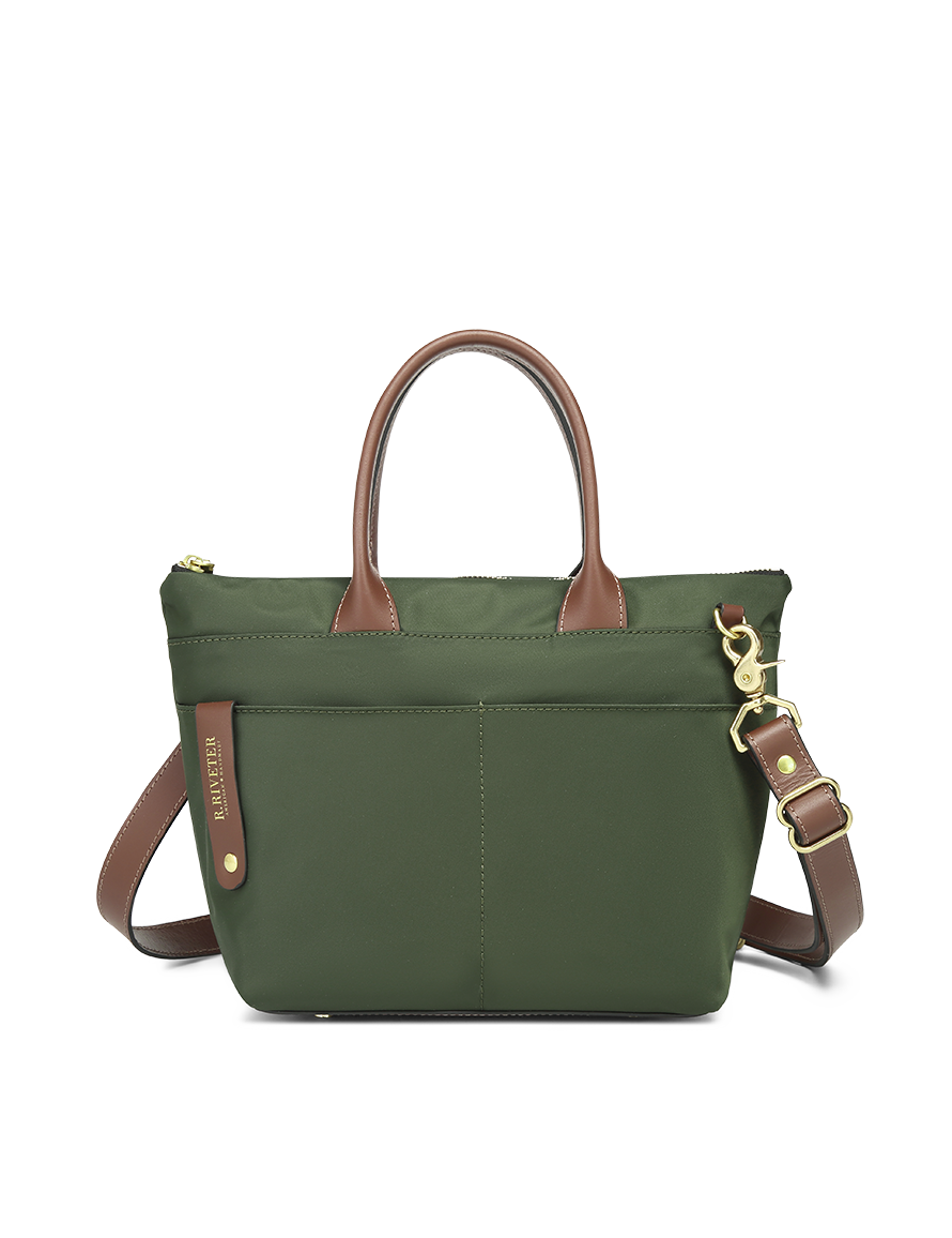 Dot | Fatigue Nylon + Brown Leather