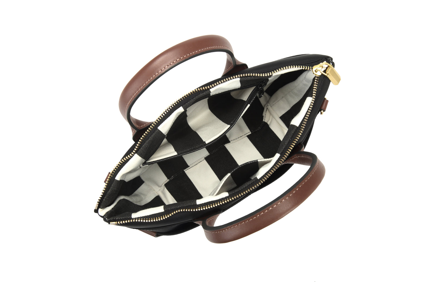 Dot | Black Nylon + Brown Leather