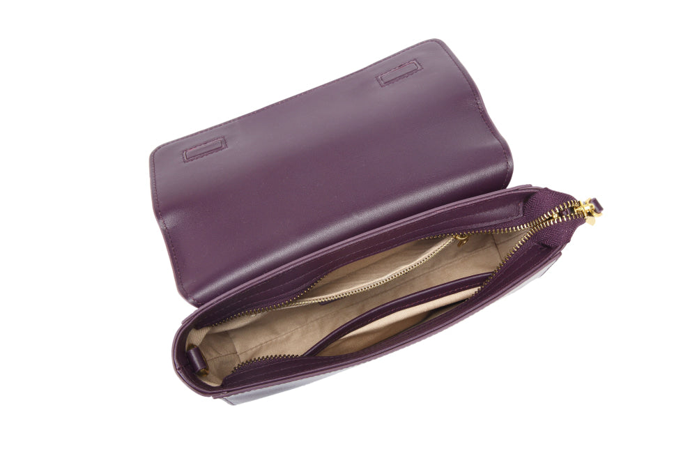 Hedy | Plum Leather