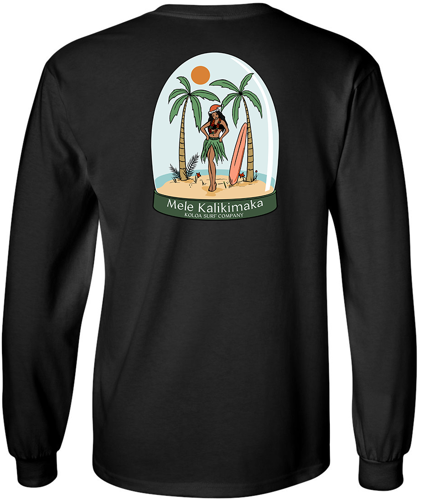 Koloa Hula Globe Long Sleeve T-Shirt