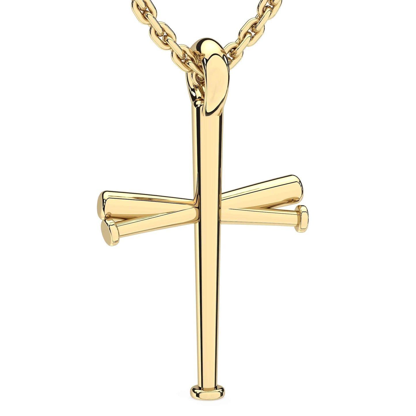 Original Baseball Bat Cross Necklace