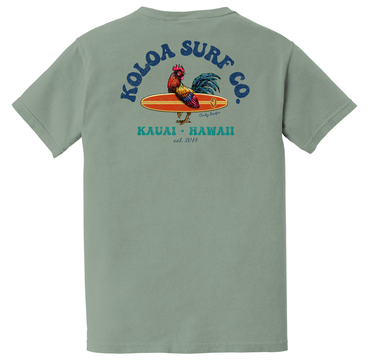 Koloa Cocky Surfer Pigment Dyed Pocket Tee