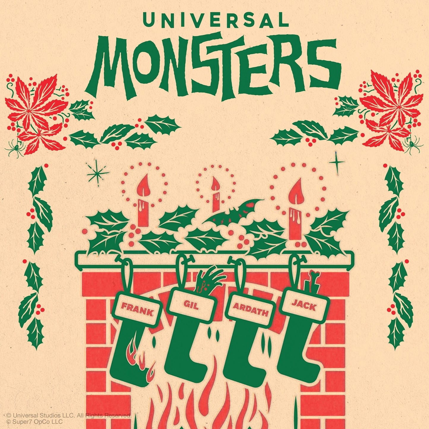 Super7 x UNIVERSAL MONSTERS - MONSTER IN MY STOCKING - Blind Box Flat