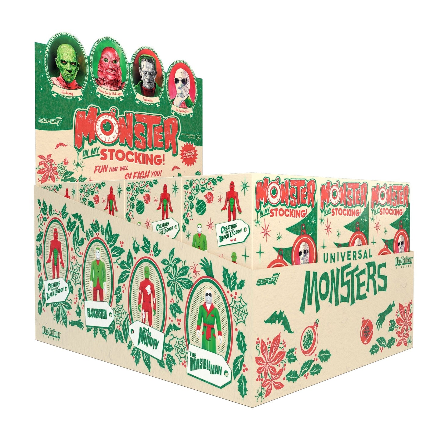 Super7 x UNIVERSAL MONSTERS - MONSTER IN MY STOCKING - Blind Box Flat