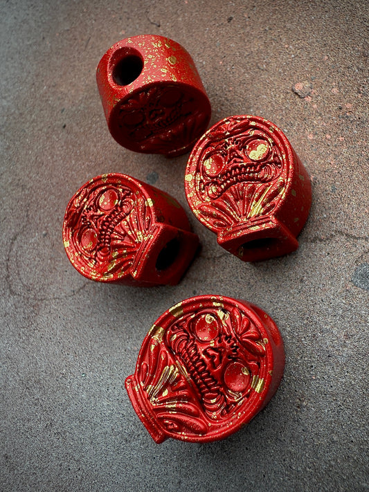 Daruma Guardian EDC Lanyard Bead