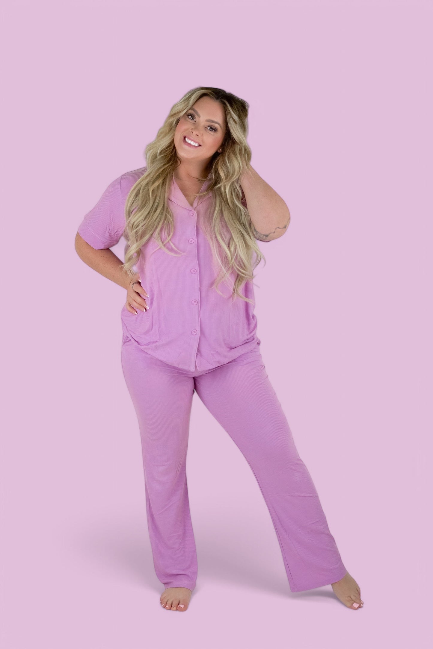 FOREVER LILAC RIB WOMEN'S DREAM SET