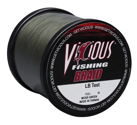Vicious Standard Green Braid - 65 Lb Test