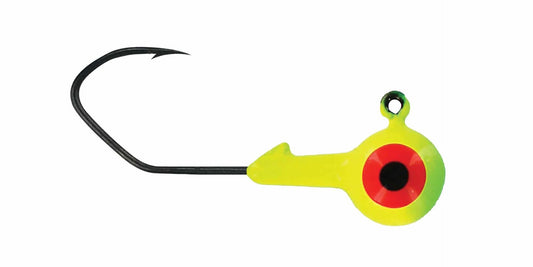 Cam's 30ct.  Honey Chartreuse (1/16 #2 Nasty Bend Hook) Life Like Double Paint Jig Head