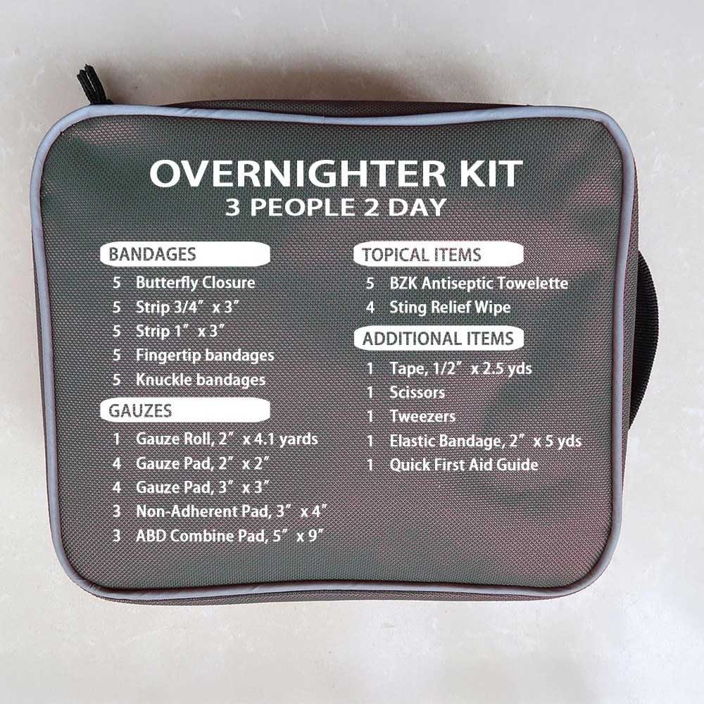 First Aid Kit - Compact Emergency Medical Kit with Bandages, Gauze, and More