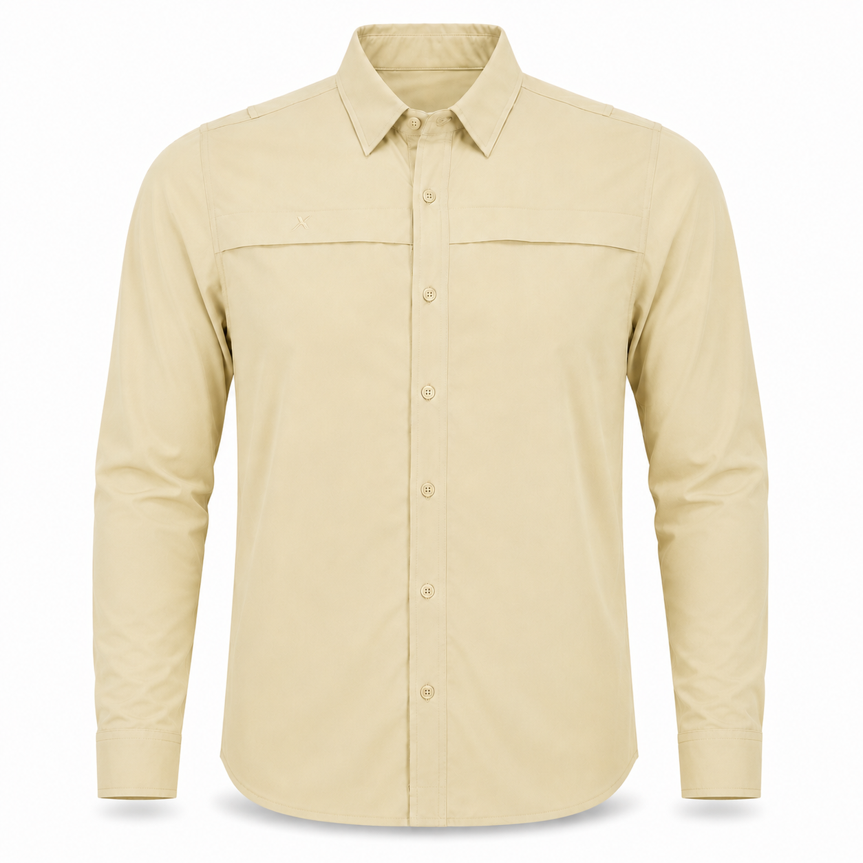 Long Sleeve Solid Lifestyle Button Down w/ REPEL-X