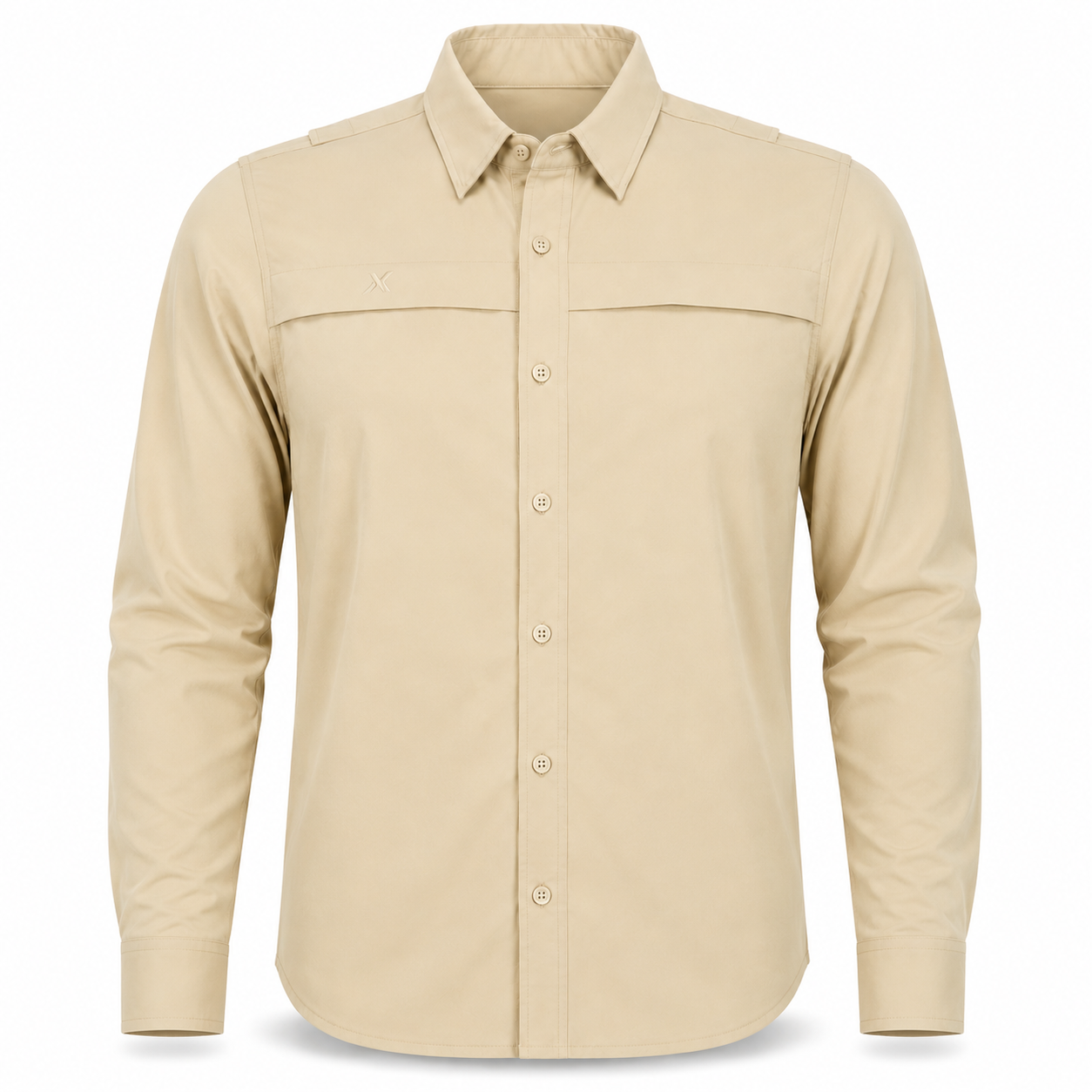 Long Sleeve Solid Lifestyle Button Down w/ REPEL-X