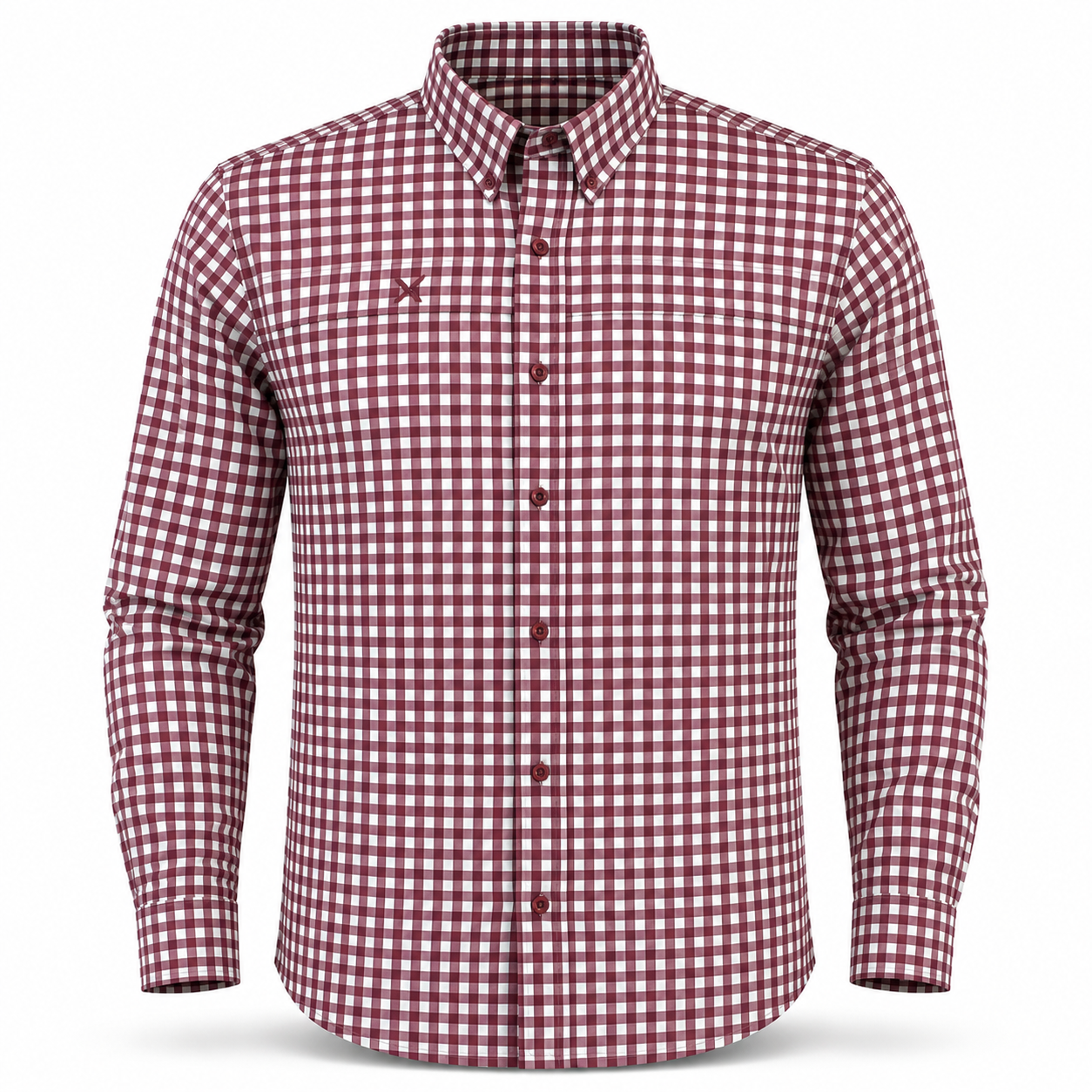 Long Sleeve Patterned Lifestyle Button Down w/ REPEL-X